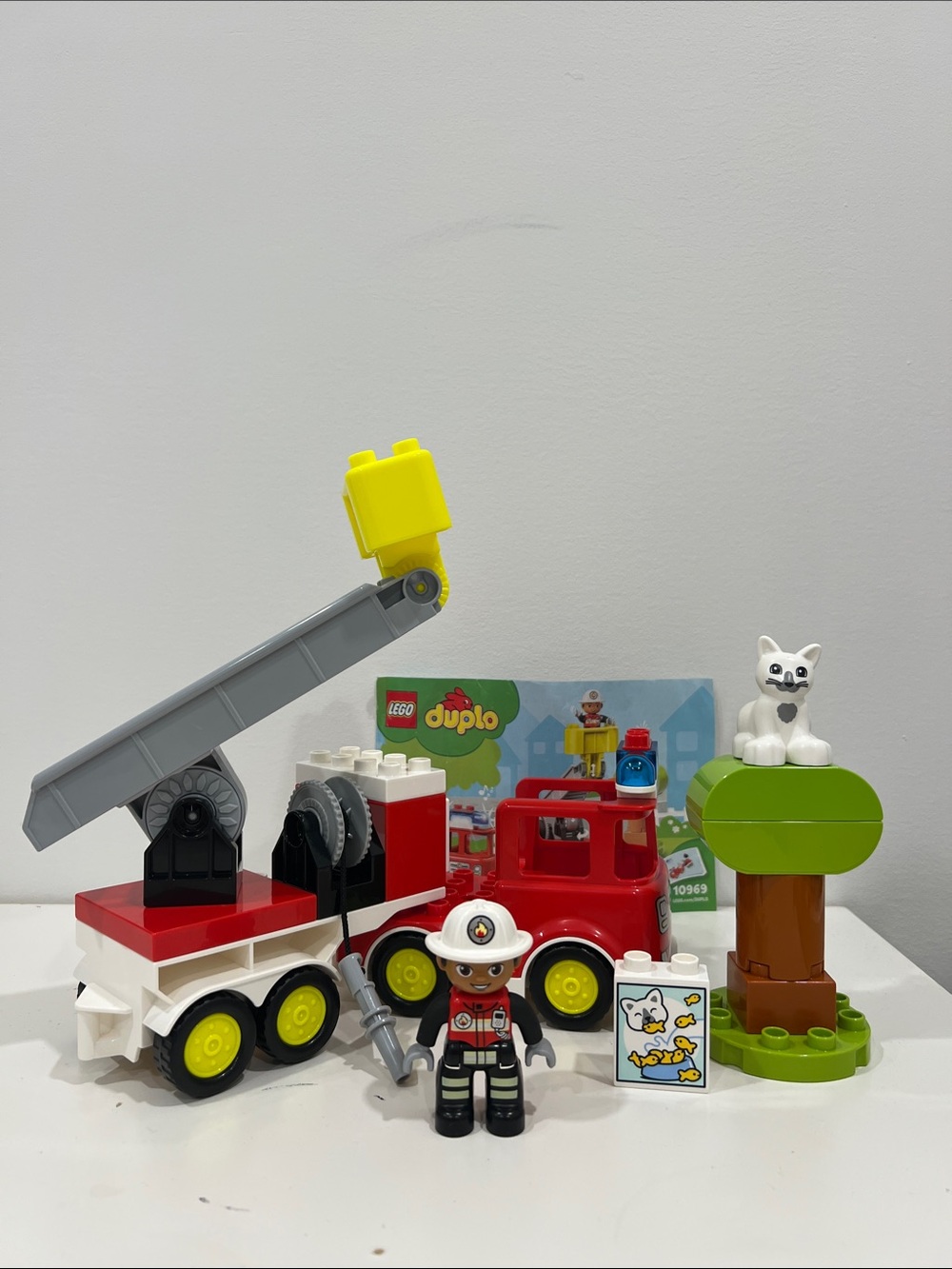 LEGO Duplo Fire Rescue Set - firetruck - 10969 Toddler Preschool Building Toy